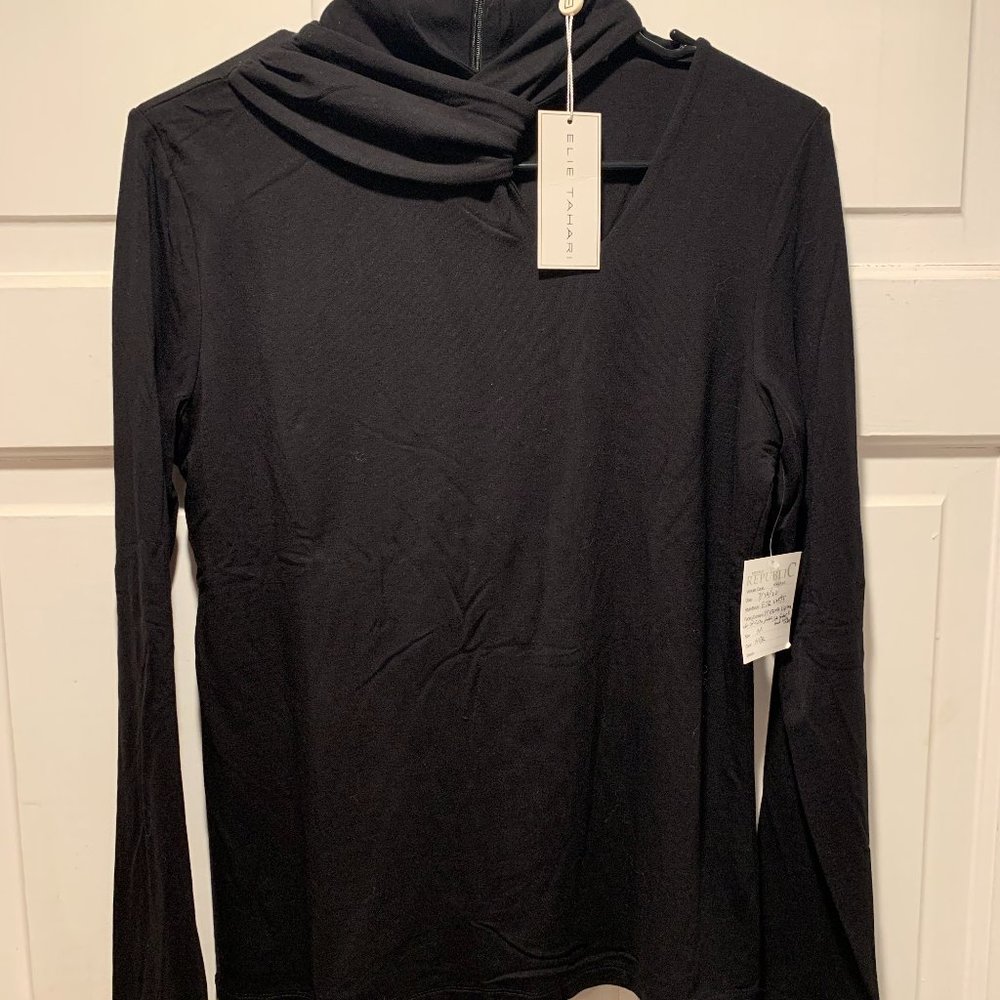 Elie Tahari (for Saks) ~ NWT!!~ Twisted Mock Turtleneck